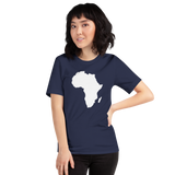 Unisex T-shirt white Map of Africa