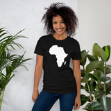 Unisex T-shirt white Map of Africa