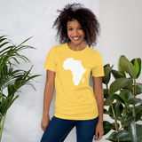 Unisex T-shirt white Map of Africa