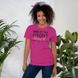 Unisex T-shirt God @ the front..