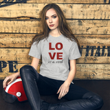 LOVE is a verb Unisex T-shirt